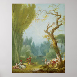 Hel- och Rider-spel - Jean Fragonard Fine Art Poster