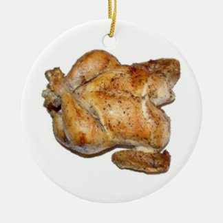 Hel roast Chicken Julgransprydnad Keramik