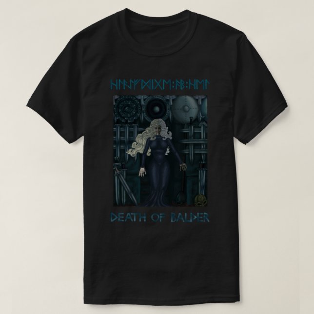 Hel The Goddess of Hellheim. The Death of Balder. T Shirt (Design framsida)