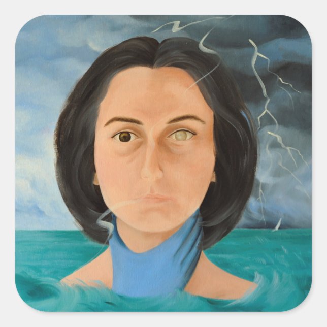 Hela 2010 fyrkantigt klistermärke (Framsida)