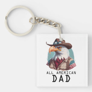 Hela Amerikanska Pappa 4:e juli Örn USA flagga
