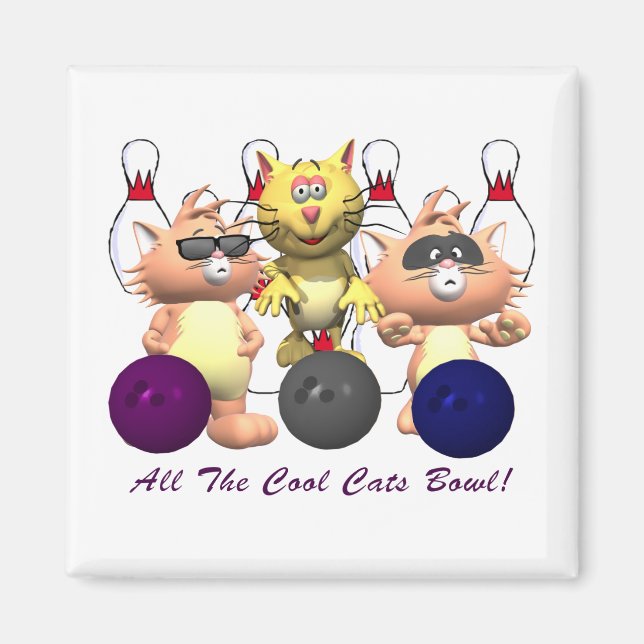 Hela Coolan Cats Bowl Magnet (Framsidan)