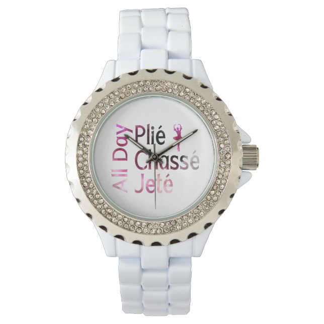 Hela dagen, Chasse, Jete ~ Ballet Design Armbandsur (Framsida)