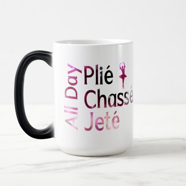 Hela dagen, Chasse, Jete ~ Ballet Design Magisk Mugg (Vänster)