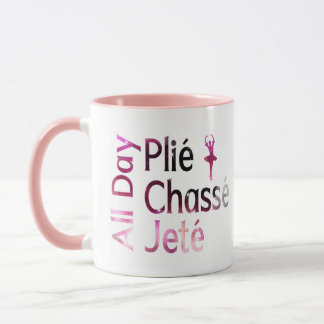 Hela dagen, Chasse, Jete ~ Ballet Design Mugg