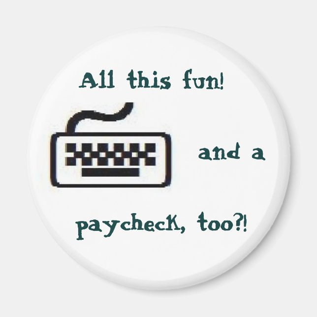 Hela den här roligten! magnet (Framsidan)