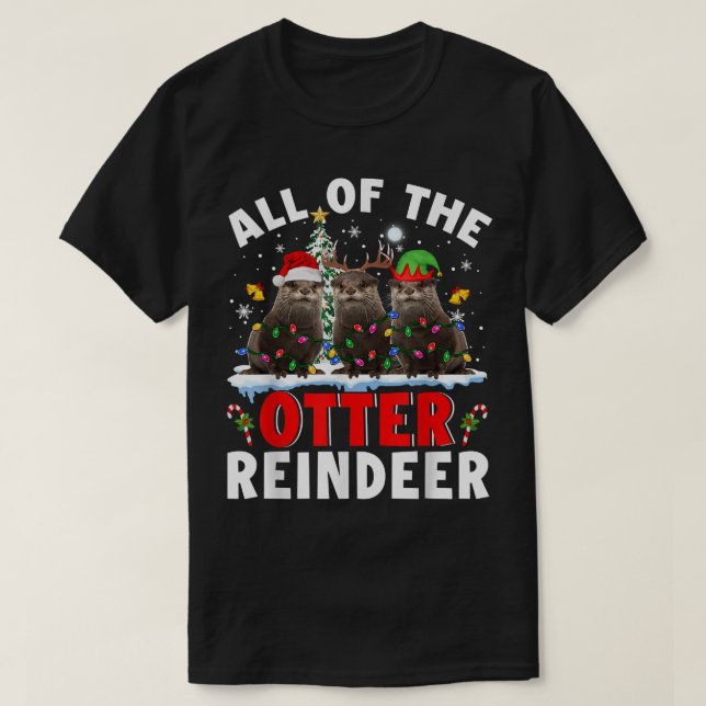 Hela den kvarterare jultomten Elf Rein T Shirt (Design framsida)