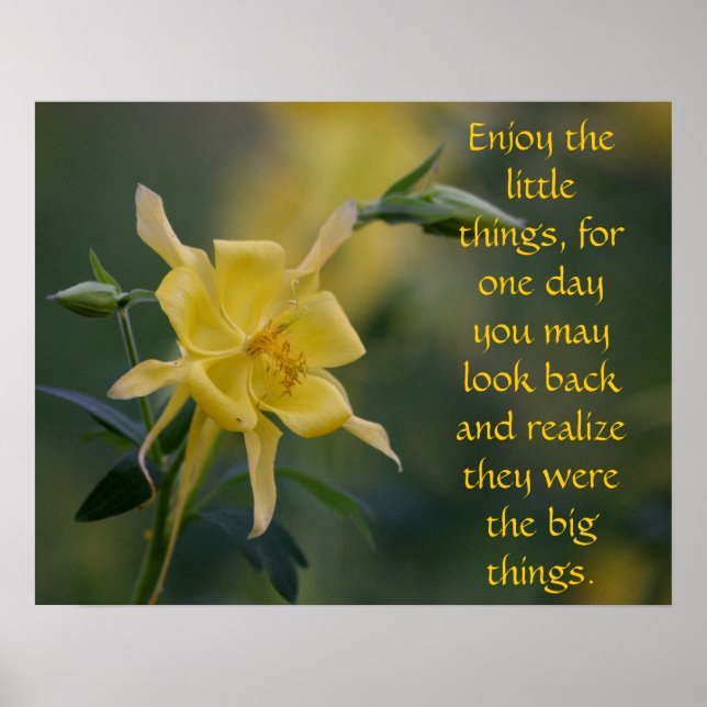 Hela det lilla sak gula blommor poster (Framsidan)