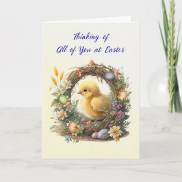 Hela er Påsk Chick i frisk andedräkt Kort