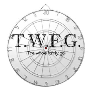 Hela familjen går Dartboard Darttavla