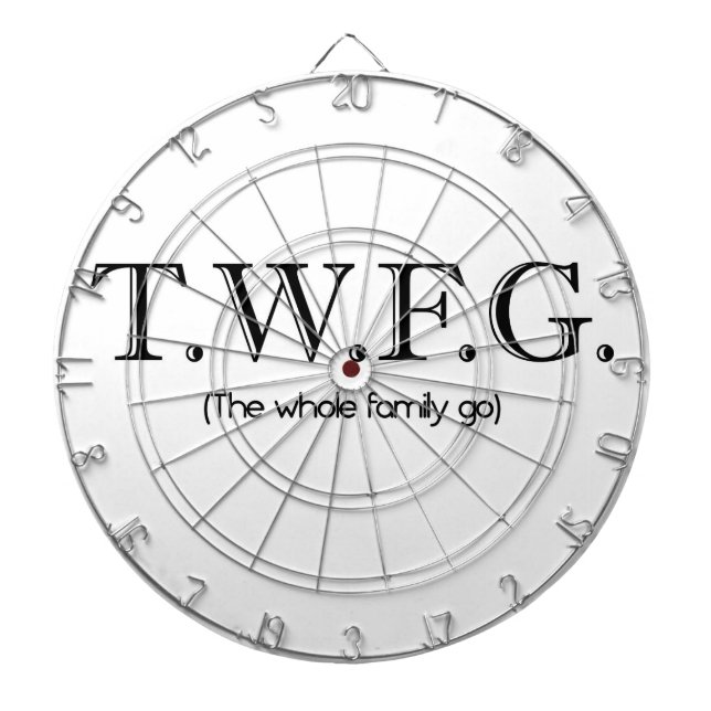 Hela familjen går Dartboard Darttavla (Framsidan)