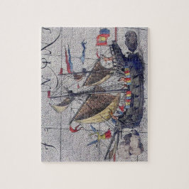 Hela Frakten och Karta i Stilla havet Pussel