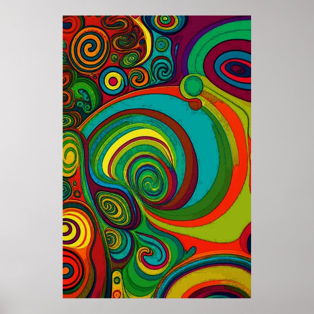 Hela Groovy Färg 1110 Poster (Framsidan)
