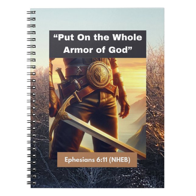 Hela Guds armar - Efesierna - Spiral bärbara dator Anteckningsbok (Framsidan)