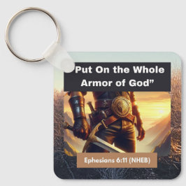 Hela Guds armar - nyckelkedjan Square Metall Nyckelring