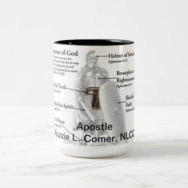 Hela Guds armor Mugg (Center)