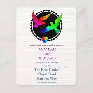 Hela inbjudan till Rainbow Gay Wedding