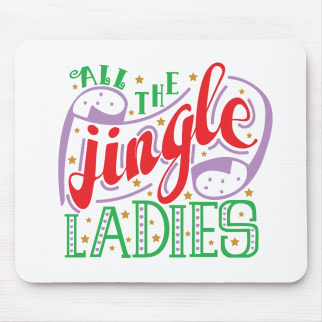 Hela Jingle Dam jul | Mousepad Musmatta (Framsidan)