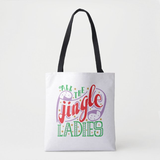 Hela Jingle Dam jul | Tote Bag Tygkasse (Framsida)