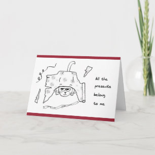 Hela Julklapp tillhör Arg Cat Helgkort