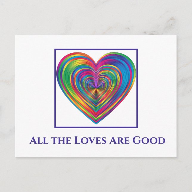 Hela Kärleken är Bra Vykort (Framsida)