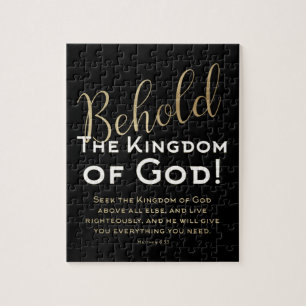 HELA! Konungariket Gud Scripture Christian Jig Pussel