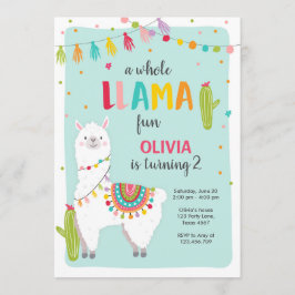 Hela LAMA-roligtens födelsedagsinbjudan Alpace Cac Inbjudningar