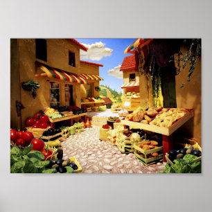 Hela livsmedelsmarknaden poster