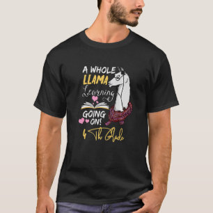 Hela Llama-lärandet pågår i fjärde Klass T Shirt