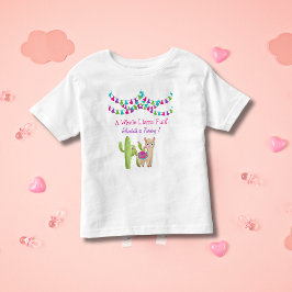 Hela Llama Roligt Rosa Lila Cactus Child Birthday T Shirt