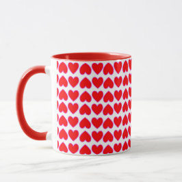 Hela Lotta Kärlek Romantic Red Hearts Galore Mugg