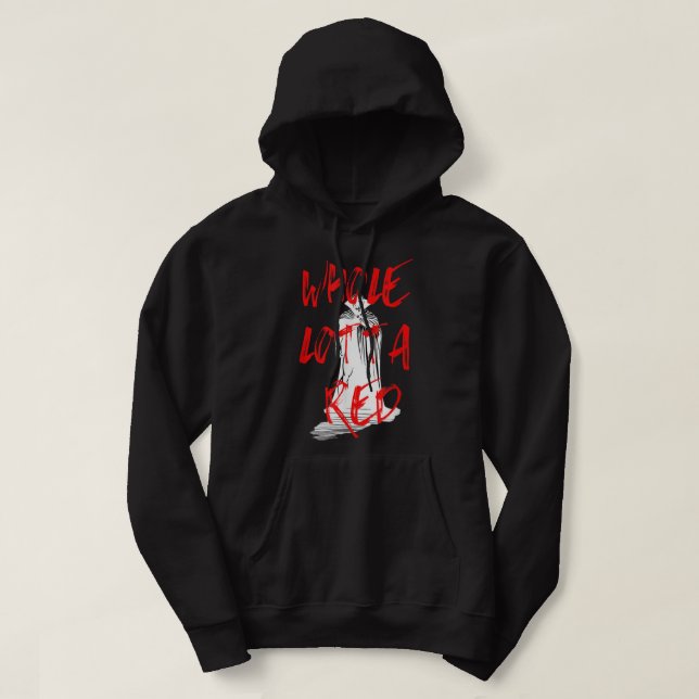 Hela Lotta Red Hip hop Rap Trap Music Halloween V Hoodie (Design framsida)