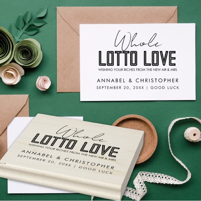 Hela Lotto kärlek Lottery Biljett bröllopsförmån Stämpel (Skapare uppladdad)