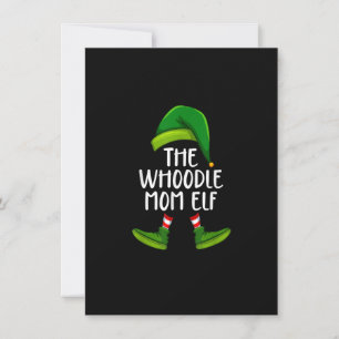 Hela Mamma Hund Elf Funny jul Pajama X mas W Inbjudningar