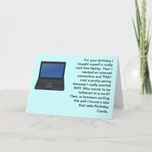 Hela min dator saker har kostat mycket. grattis på kort