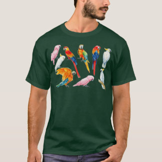 Hela min papegoja vattenfärg för Parrot Älskare T Shirt