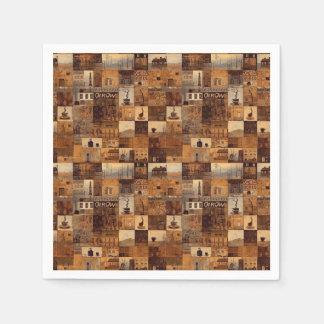 Hela mitt kaffepatchwork Quilt Mönster nr 4 Pappersservett