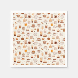 Hela mitt kaffepatchwork Quilt Mönster nr 5 Pappersservett