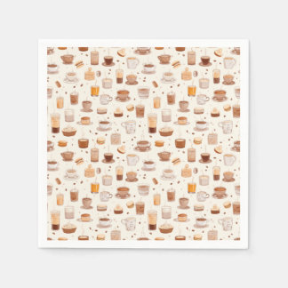 Hela mitt kaffepatchwork Quilt Mönster nr 5 Pappersservett