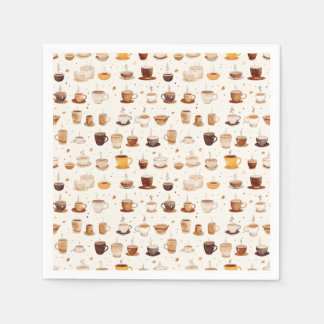 Hela mitt kaffepatchwork Quilt Mönster nr 7 Pappersservett