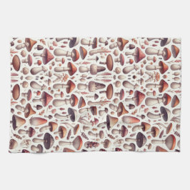 Hela Mönster-designen över Mushroom Kökshandduk
