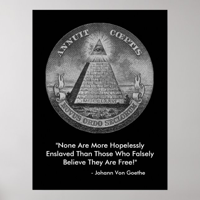 Hela Öga i Illuminati Poster (Framsidan)