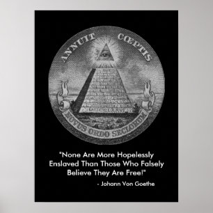 Hela Öga i Illuminati Poster