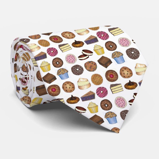 Hela Paj Donut Cake Cuptårta Brownie Baked Goods Slips (Rullad)