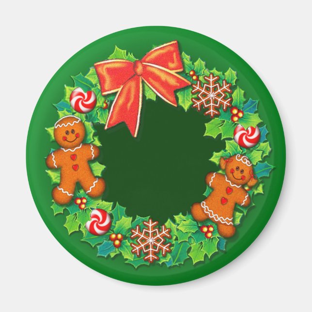 HELA, PINWHEELS & GINGER WREATH by SHARON SHARPE Magnet (Framsidan)