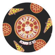 Hela pizza födelsedagsfest design