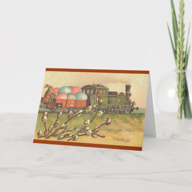 Hela planet! Påsk Tåg! Helgkort (Framsida)