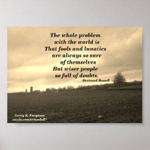 HELA PROBLEMET BERTRAND RUSSELL POSTER