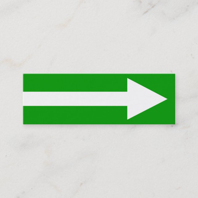 Hela punkt II - Grönt, vitt och Grått Mini Visitkort (Framsida)