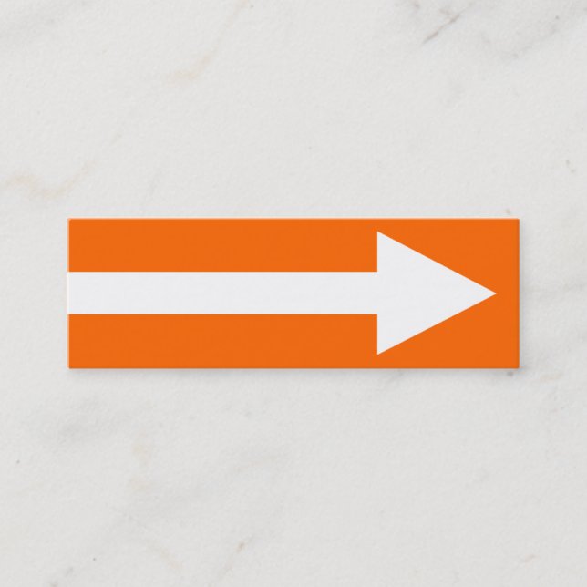 Hela punkt II - Orange, vitt och Grått Mini Visitkort (Framsida)